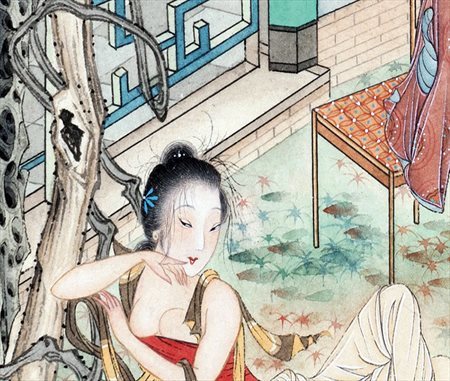 锡林浩特-胡也佛浣纱图，风情万种，惹人怜爱, 与春宫秘戏作品同出一辙